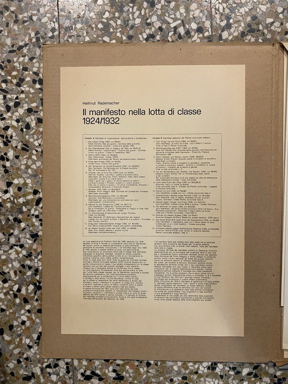 AA.VV. I manifesti di Weimar 1924/1932 Milano la Pietra 1976 | Immagine Gallery 2