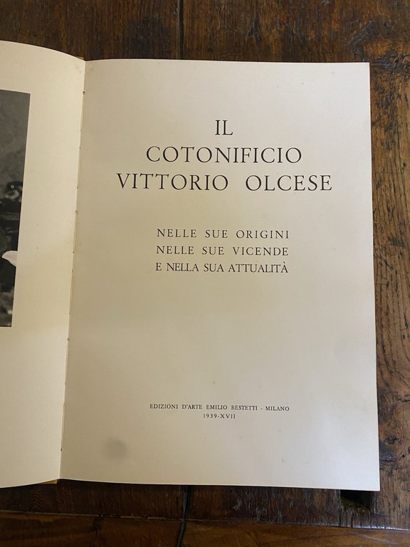 AA.VV. Il cotonificio Vittorio Olcese Milano Bestetti 1939 | Immagine Gallery 2