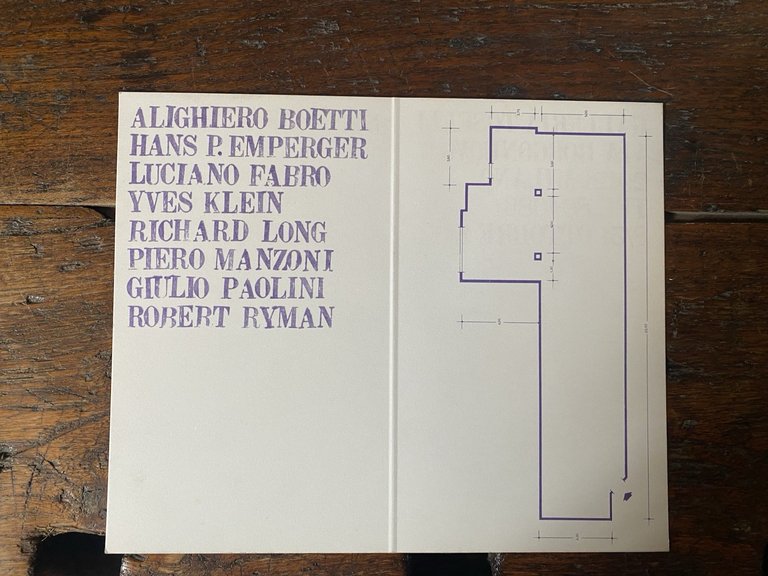 AA.VV. Invito ripiegato Sentenza 1 Milano Galleria Toselli 1969
