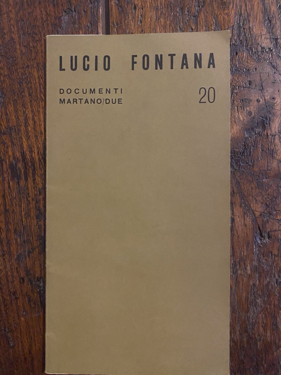AA.VV. Lucio Fontana Opere 1931 - 1968 Torino Galleria d'Arte …