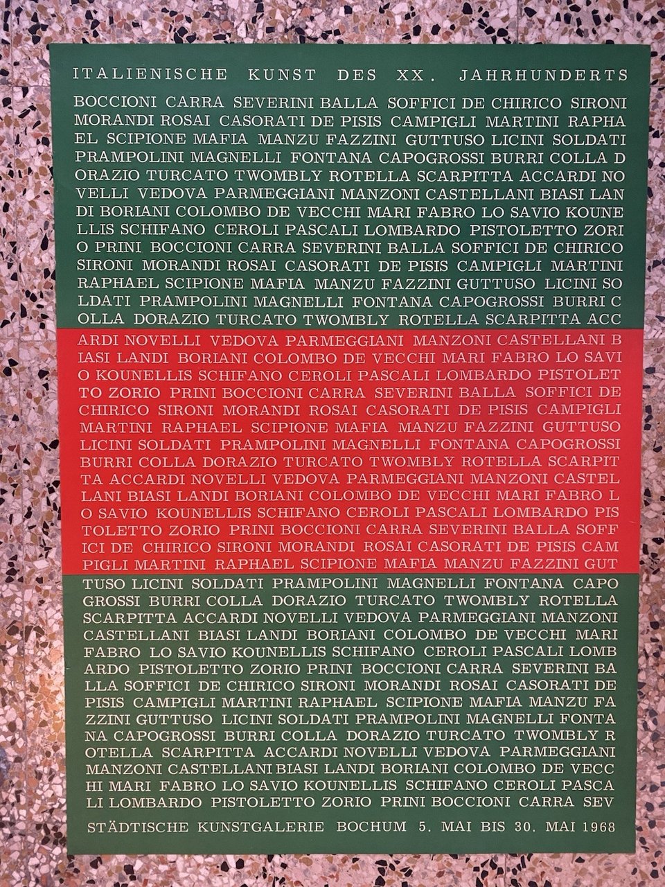 AA.VV. Manifesto / Poster 82 x 59 cm. Italienische Kunst …