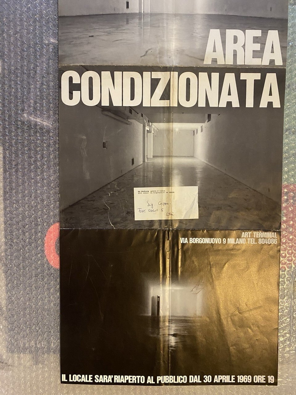 AA.VV. Manifesto / Poster 97 x 34 cm. Aria Condizionata …