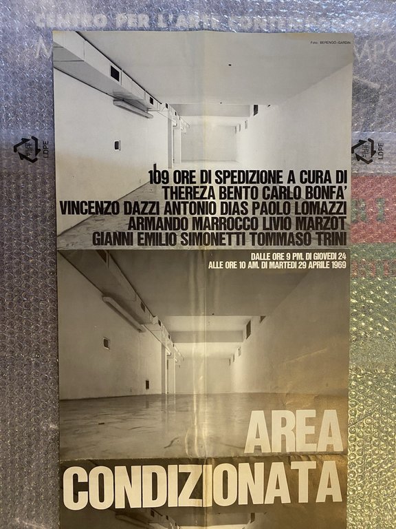 AA.VV. Manifesto / Poster 97 x 34 cm. Aria Condizionata …