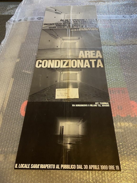 AA.VV. Manifesto / Poster 97 x 34 cm. Aria Condizionata …