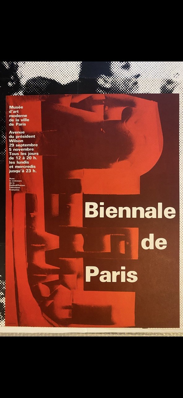 AA.VV. Manifesto / Poster serigrafato 59 x 45 cm. Biennale …