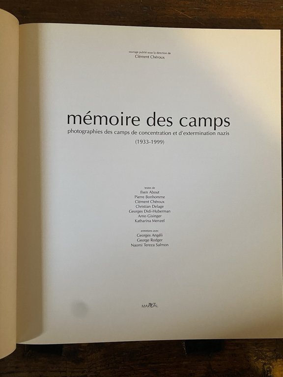 AA.VV. Mémoires des camps Photographies des camps (1933-1999) Paris Marval … | Immagine Gallery 2