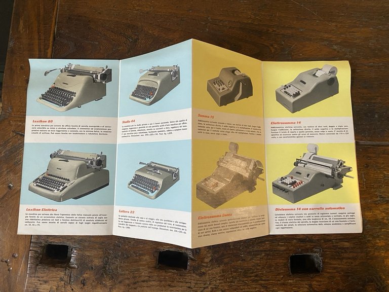 AA.VV. Olivetti Depliant pubblicitario Macchine per scrivere Milano s.d. (1954) | Immagine Gallery 2