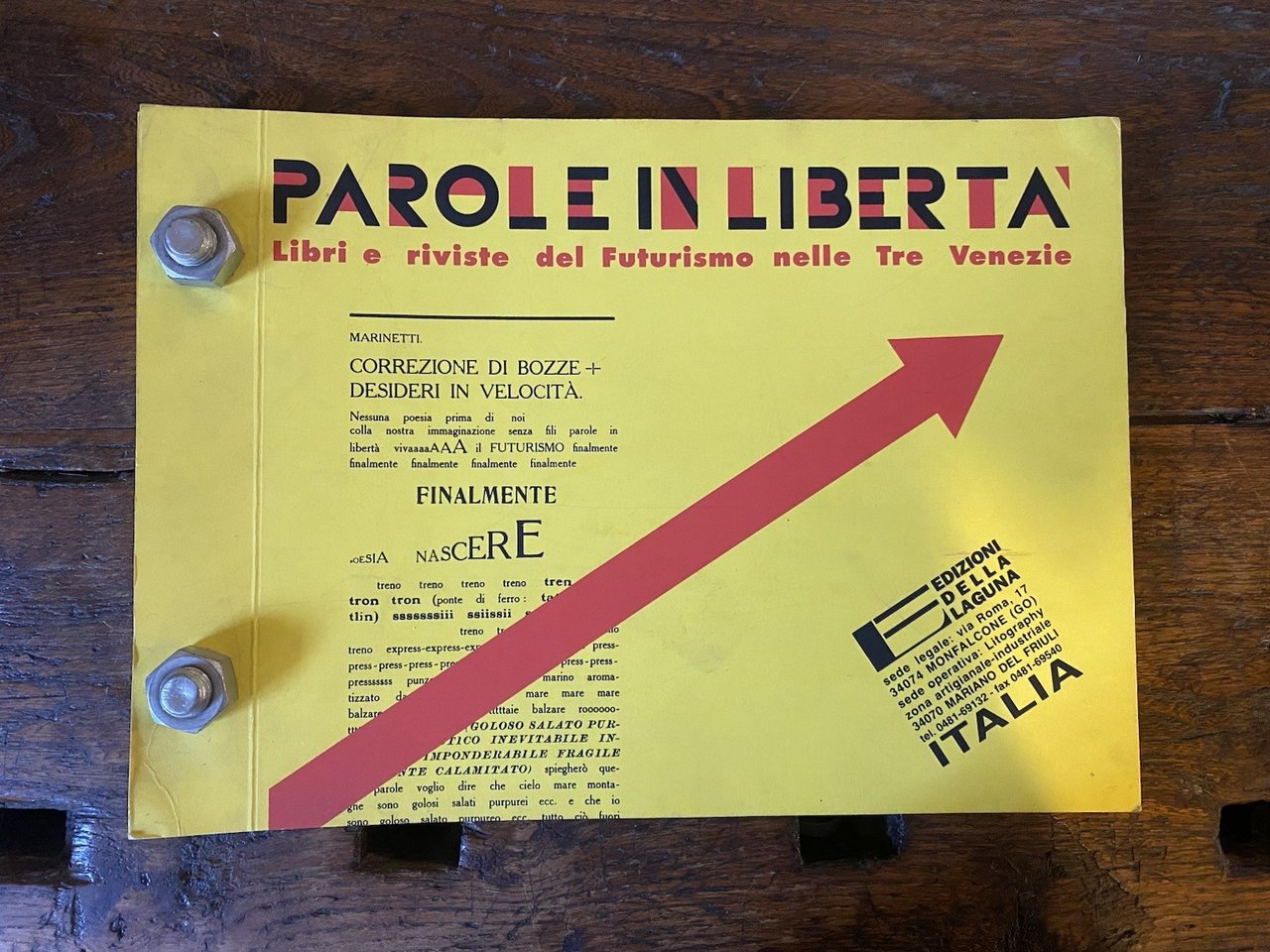 AA.VV. Parole in libertà Libri e riviste del Futurismo nelle … | Immagine principale