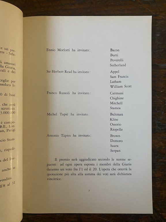 AA.VV. Premio dell'Ariete 20 quadri Milano Galleria dell'Ariete 1959