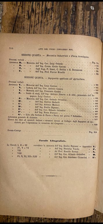 AA.VV Primo Congresso degli Ingegneri ed Architetti italiani in Milano … | Immagine Gallery 7