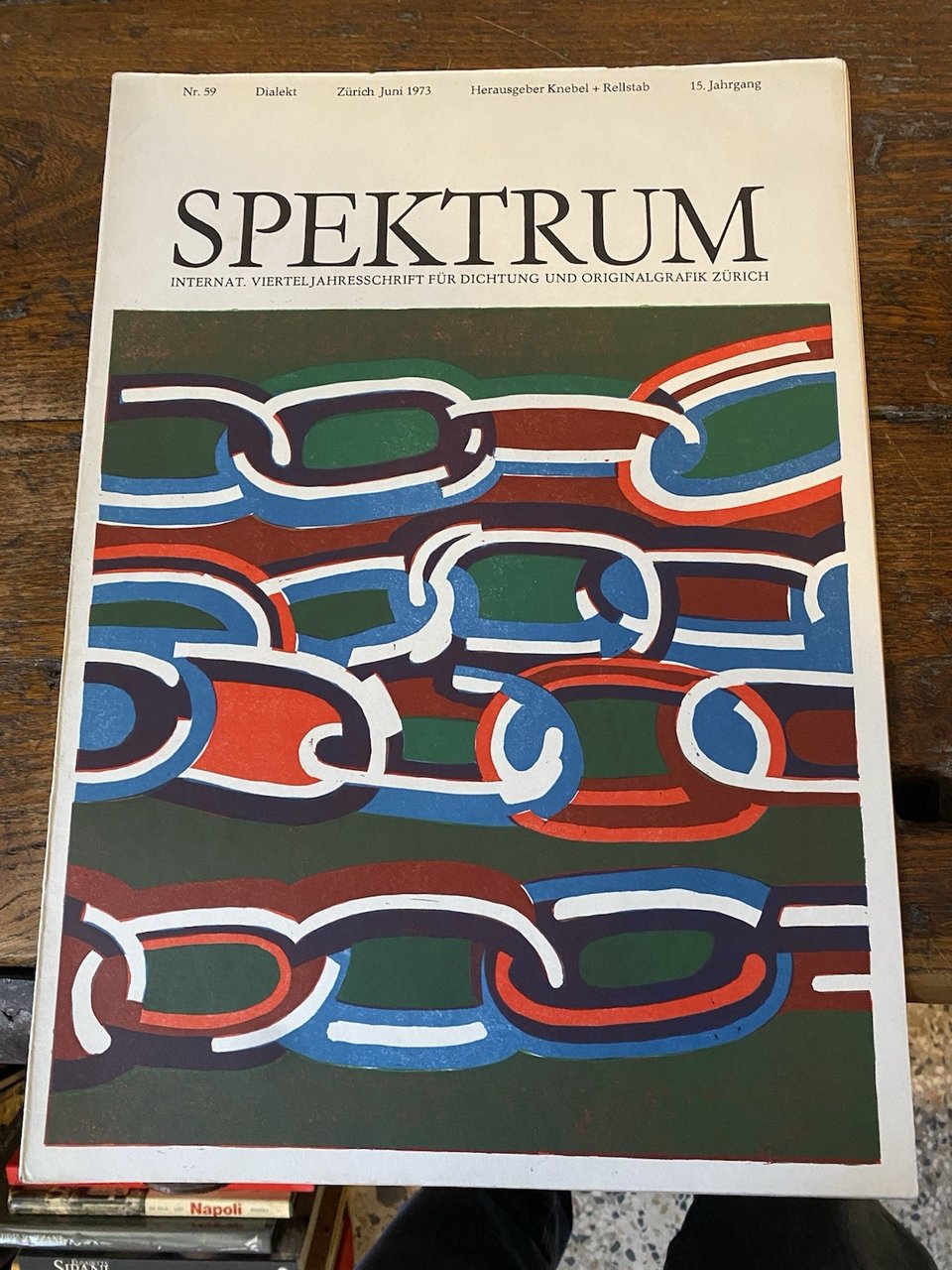 AA.VV. Spektrum Nr. 59 Zurich Juni 1973 | Immagine principale