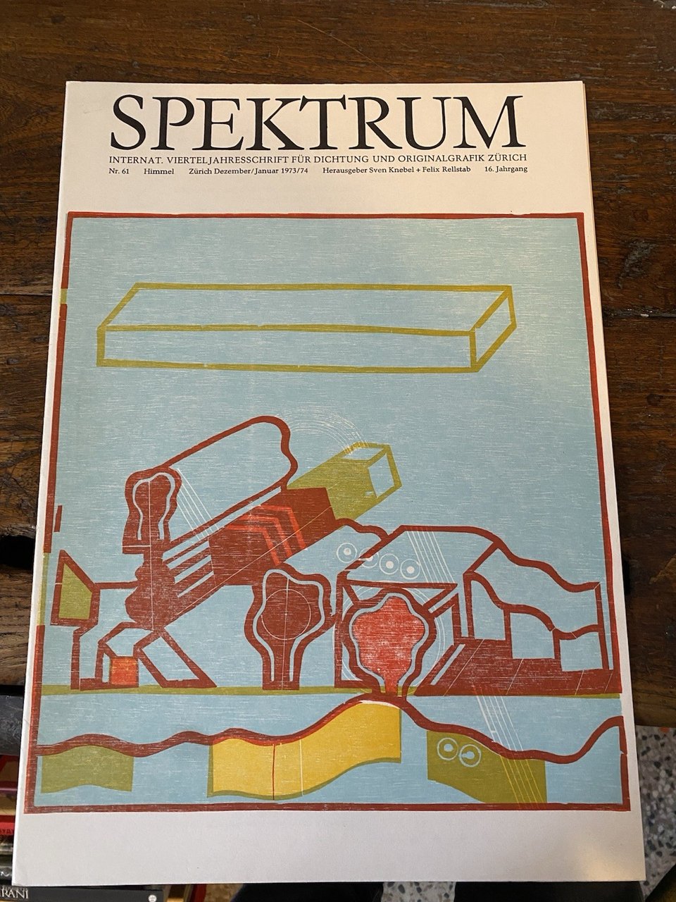 AA.VV. Spektrum Nr. 61 Zurich Dezember/Januar 1973/1974 | Immagine principale