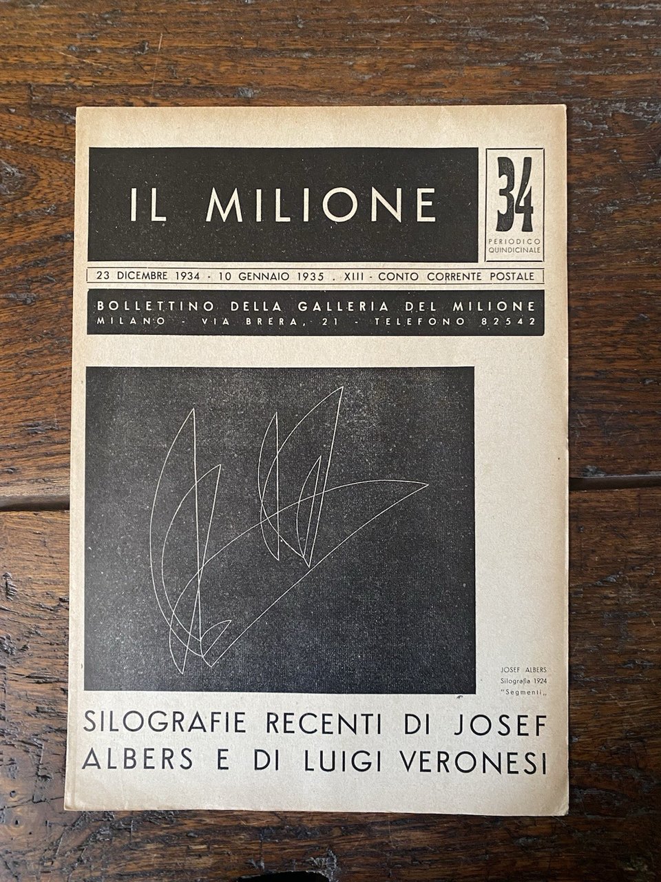Albert Josef Veronesi Alberto Il Milione n. 34 Bollettino della …