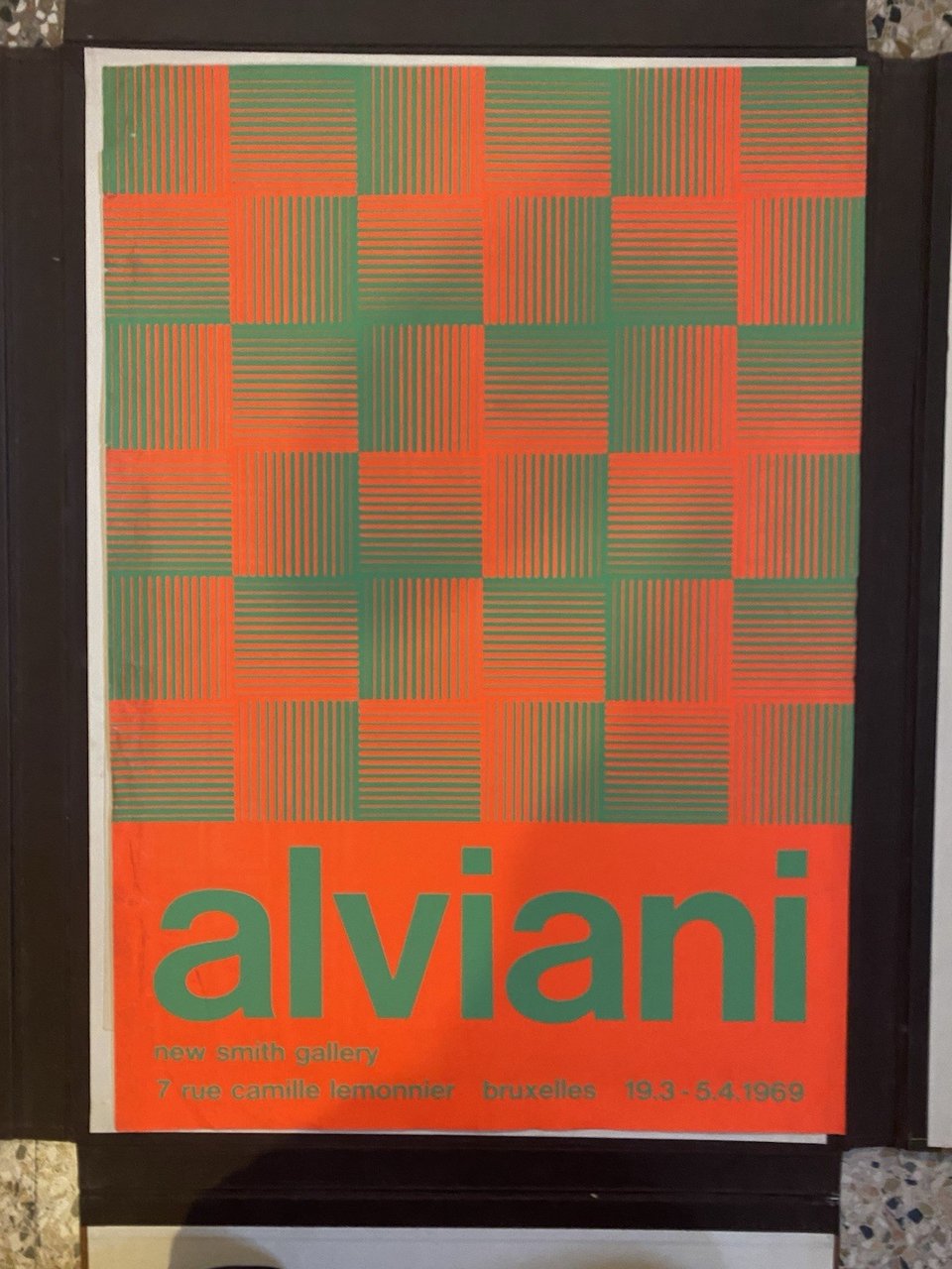 Alviani Getulio Manifesto / Poster 67 x 47 cm. Bruxelles …