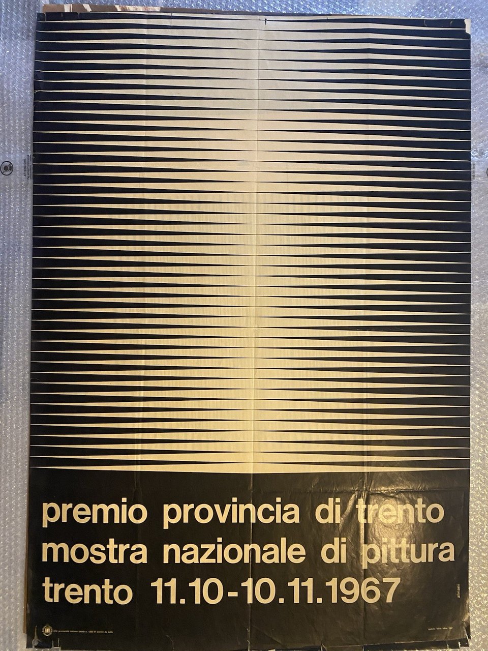 Alviani Getullio Manifesto / Poster 100 x 69 cm Premio …