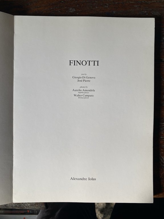 Amendola Aurelio Tre fotografie 24 x 18 cm. su Finotti …