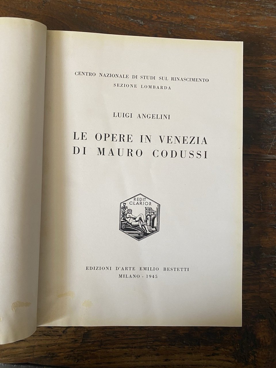 Angelini Luigi Le opere in Venezia di Mauro Codussi Milano …