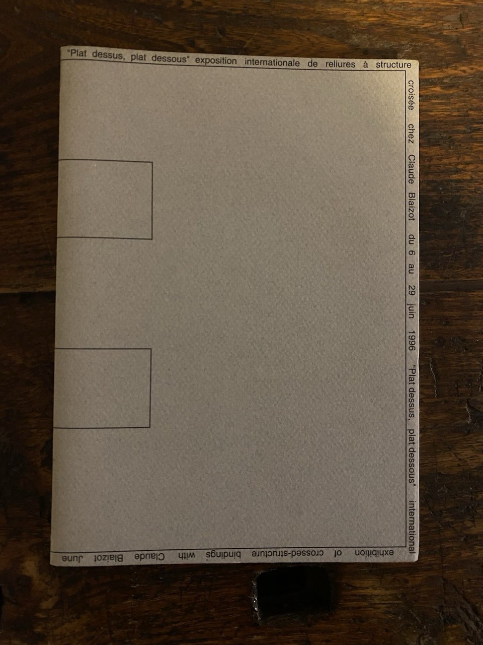 Arregui Carmencho Evrard Sun Plat dessus, plat dessous Paris Blaizot …