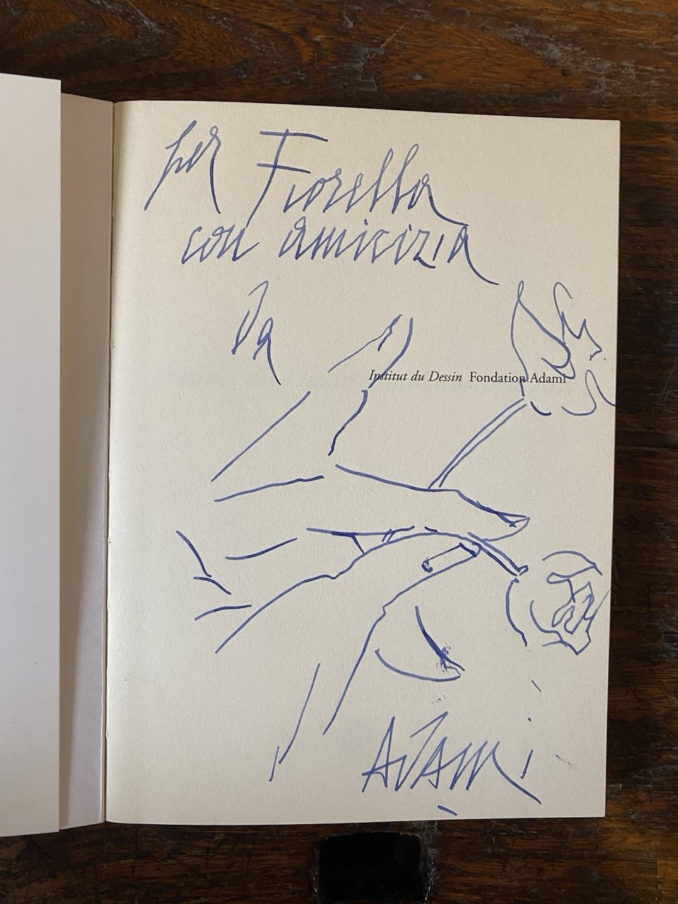 Autografato Adami Milano Fondation Adami Skira 1996