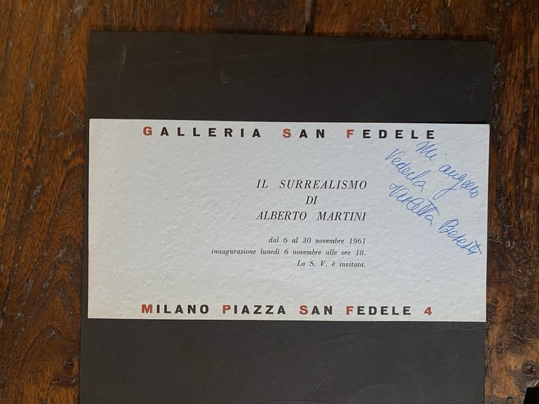 Autografato Besesti Violetta organizzata da, Alberto Martini (1876-1954) Milano