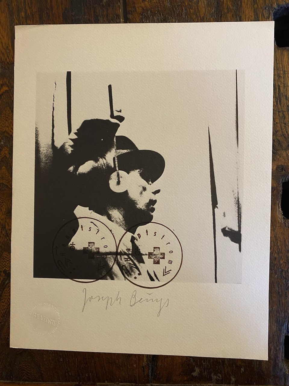 Autografato Beuys Joseph L'udito Fotolitografia Bolaffi Arte 1974 | Immagine principale