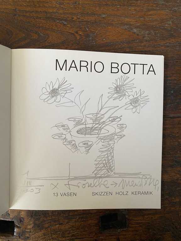 Autografato Botta Mario 13 vasen Skizzen holz keramik Zurich Galeri …