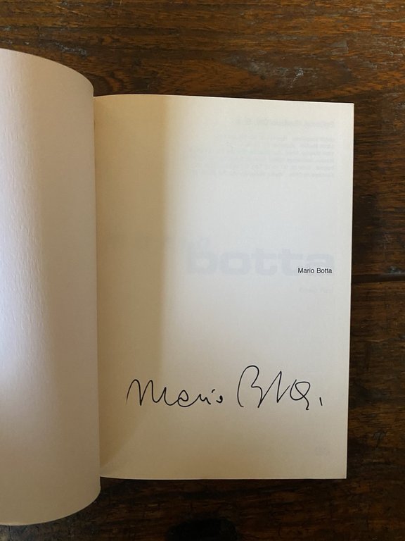 Autografato Botta Mario Obras y proyectos Barcelona Gustavo Gili 1991