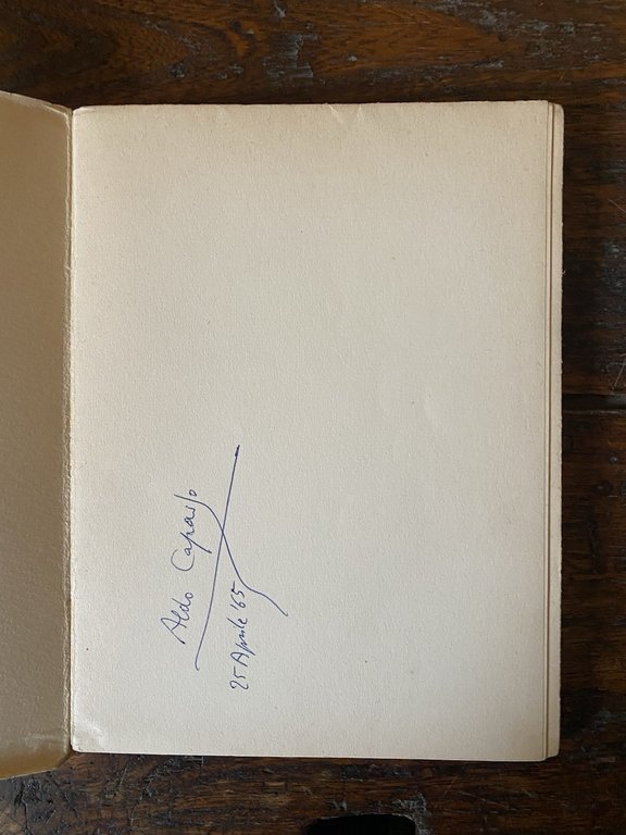 Autografato Capasso Aldo Il passo del cigno e altri poemi …