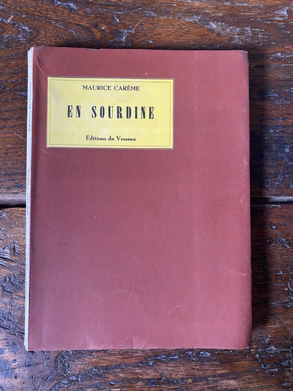 Autografato Careme Maurice En sordine Bruxelles Editions du Verseau 1964 | Immagine principale