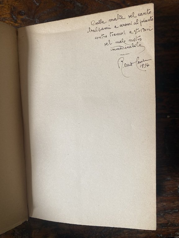 Autografato Centolani Reno Tormentum Liriche Genova Edizioni Centolani 1948 | Immagine Gallery 2