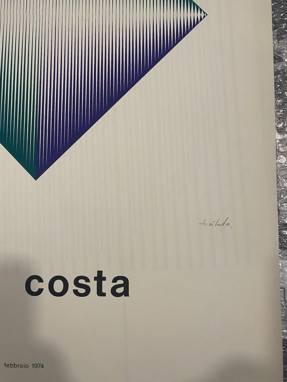 Autografato Costa Toni Manifesto serigrafato 69 x 50 cm Galleria …