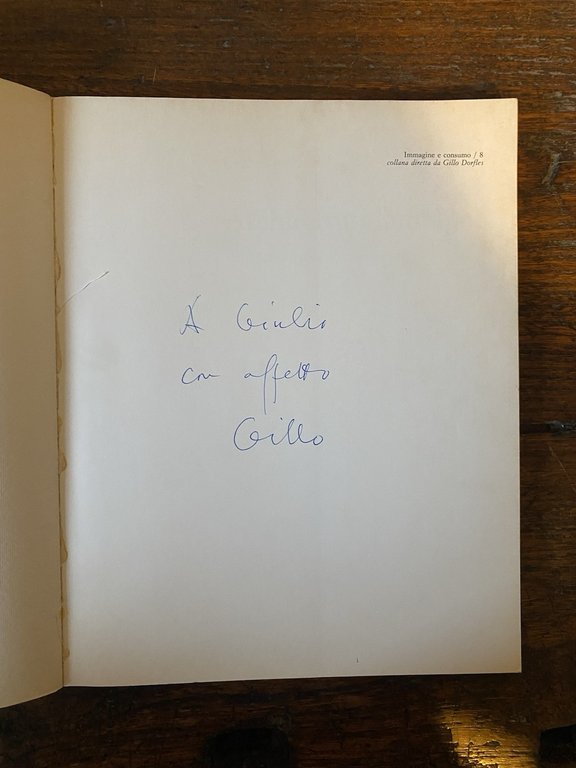 Autografato Dorfles Gillo Architetture ambigue Bari Dedalo 1984