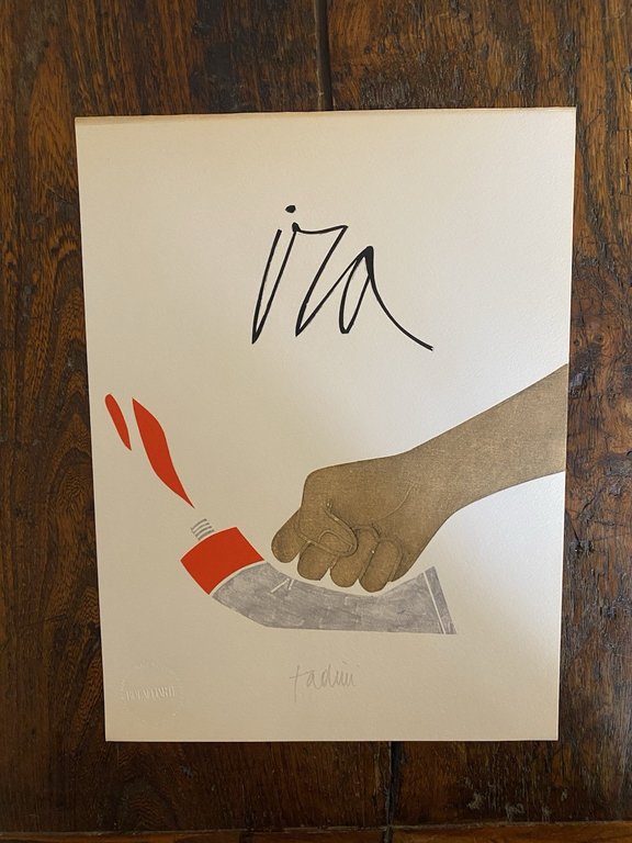 Autografato Due fotolitografie Bolaffi 1978