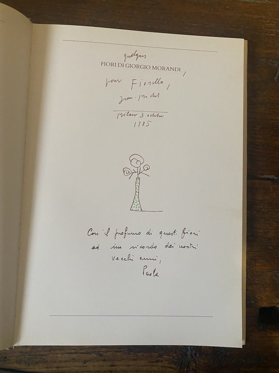 Autografato Fiori di Giorgio Morandi Alice Editions 1985