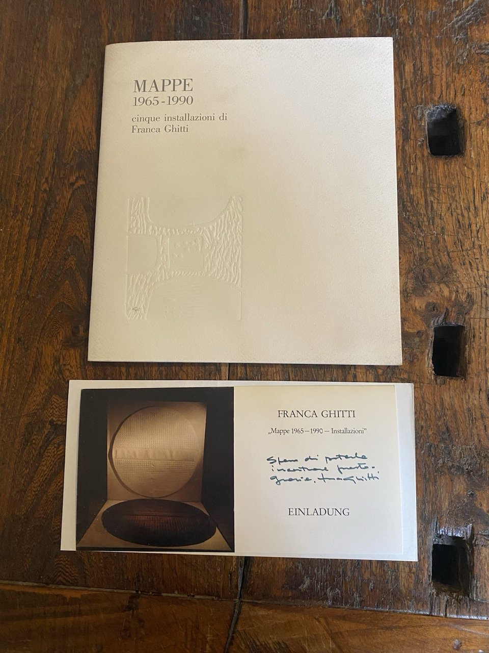 Autografato Ghitti Franca Mappe 1965-1990 Munchen Istituto Italiano 1990 | Immagine principale