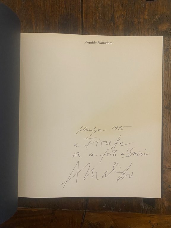 Autografato Hunter Sam Arnaldo Pomodoro Milano Fabbri 1995