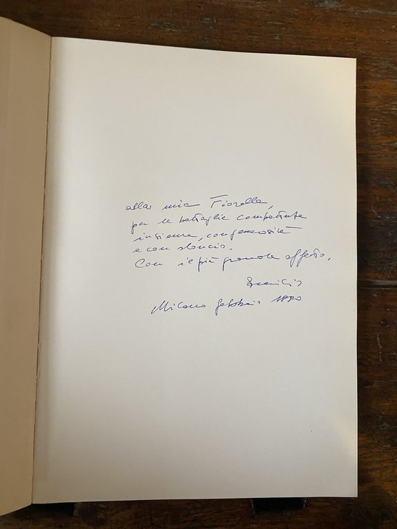 Autografato Isgrò Emilio Teoria della cancellatura Milano Fonte d'Abisso 1990