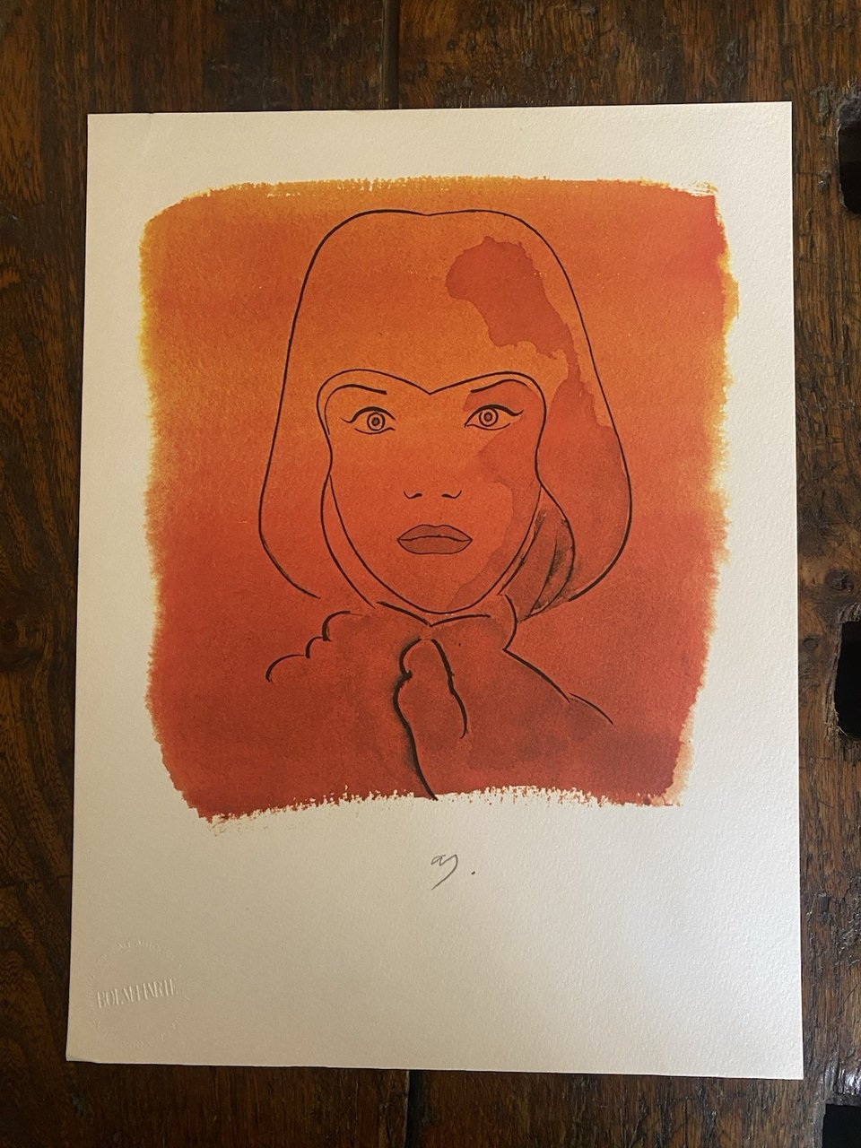 Autografato Jones Allen Fotolitografia Bolaffi Arte 1977