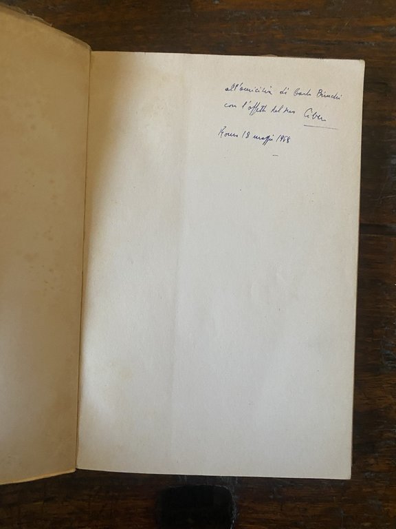 Autografato Libero de Libero Camera oscura Milano Garzanti 1952