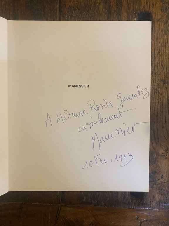 Autografato Manessier Paris Skira 1993