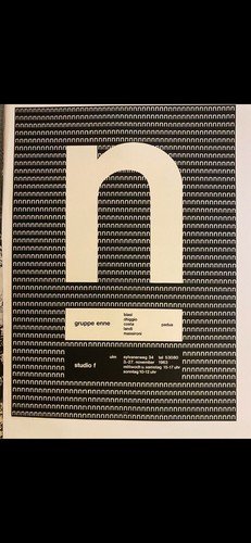 Autografato Mavignier Gruppo Enne Manifesto / Poster 83x59 cm Studio …