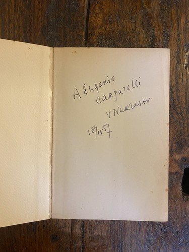 Autografato Nekrasov Victor Nella città natale Torino Einaudi 1955