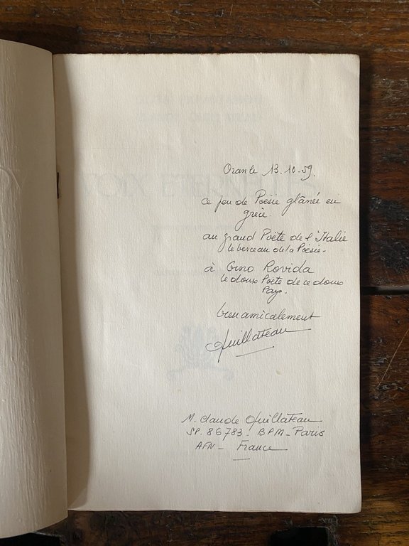 Autografato Papastamou Olga Quillateau Claude Voix eternelles Athenes 1959 | Immagine Gallery 2
