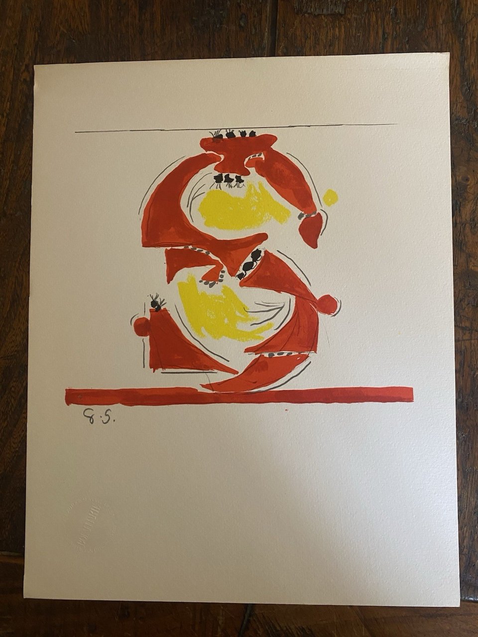 Autografato Sutherland Graham Fotolitografia Bolaffi Arte 1973