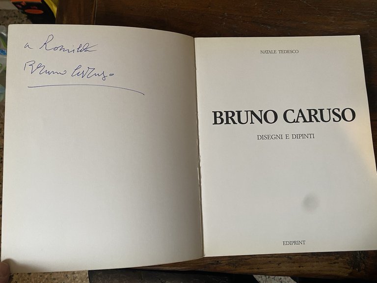 Autografato Tedesco Natale Bruno Caruso Siracusa Ediprint 1986 | Immagine Gallery 2