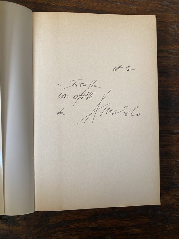 Autografo Pomodoro Arnaldo Leonetti Francesco L'arte lunga Feltinelli 1992
