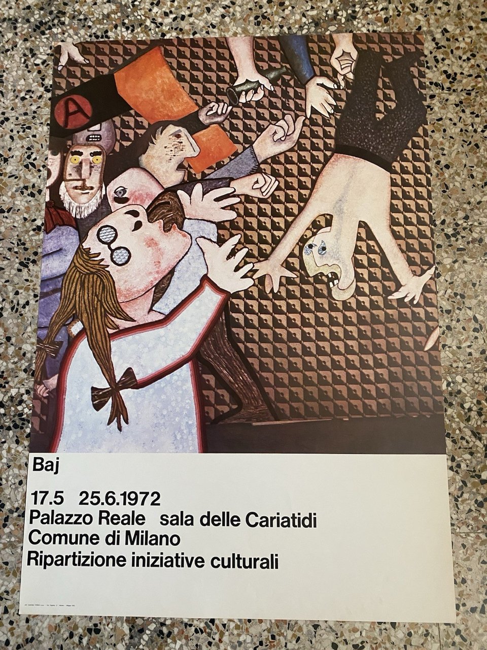 Baj Enrico Manifesto / Poster 100 x 68 cm. Palazzo …