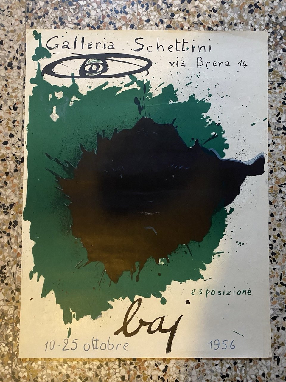 Baj Enrico Manifesto / Poster 71 x 54 cm. Milano …