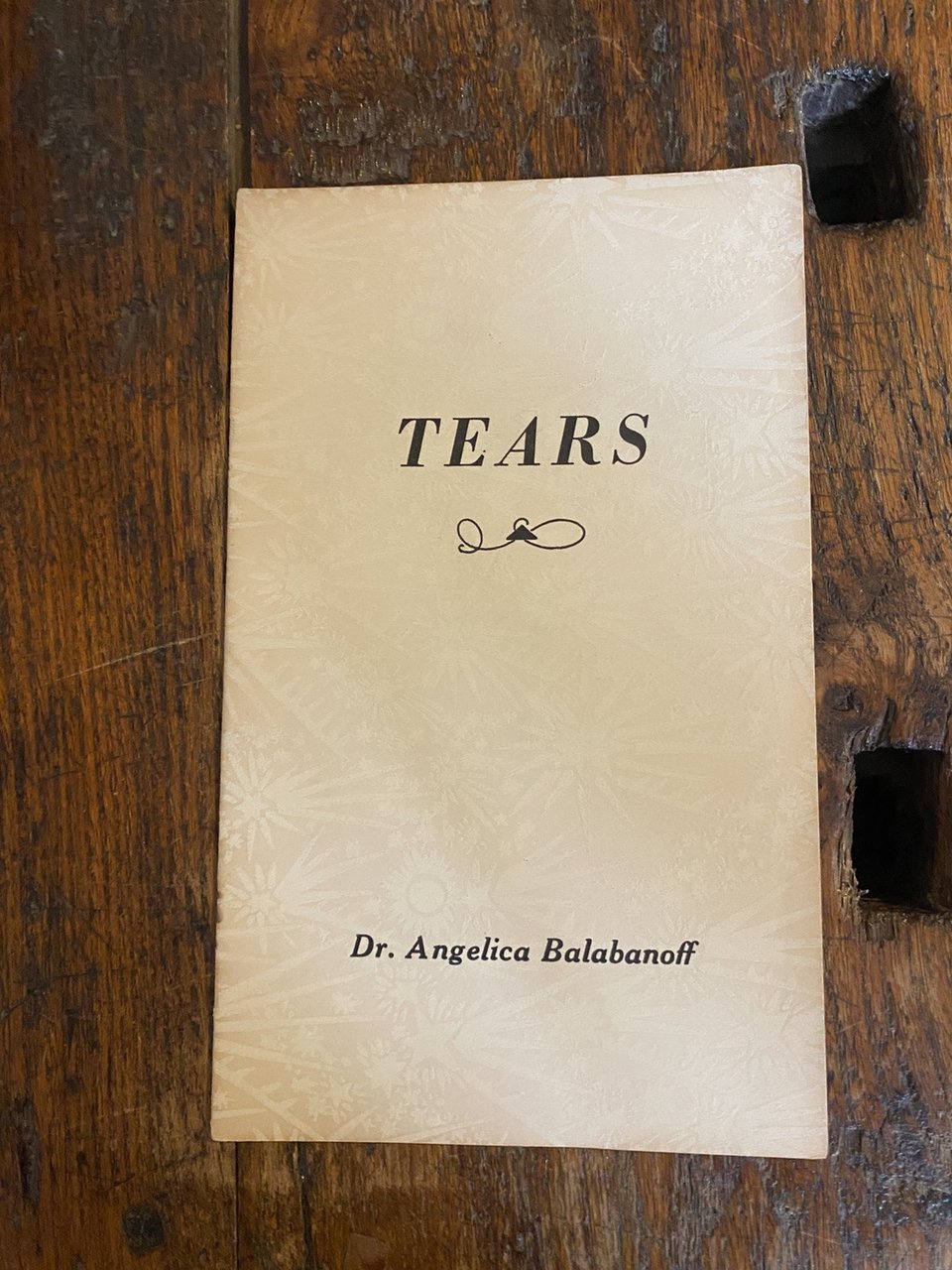 Balabanoff Angelica Tears Chicago Bass s.d. ma 1930 ca.