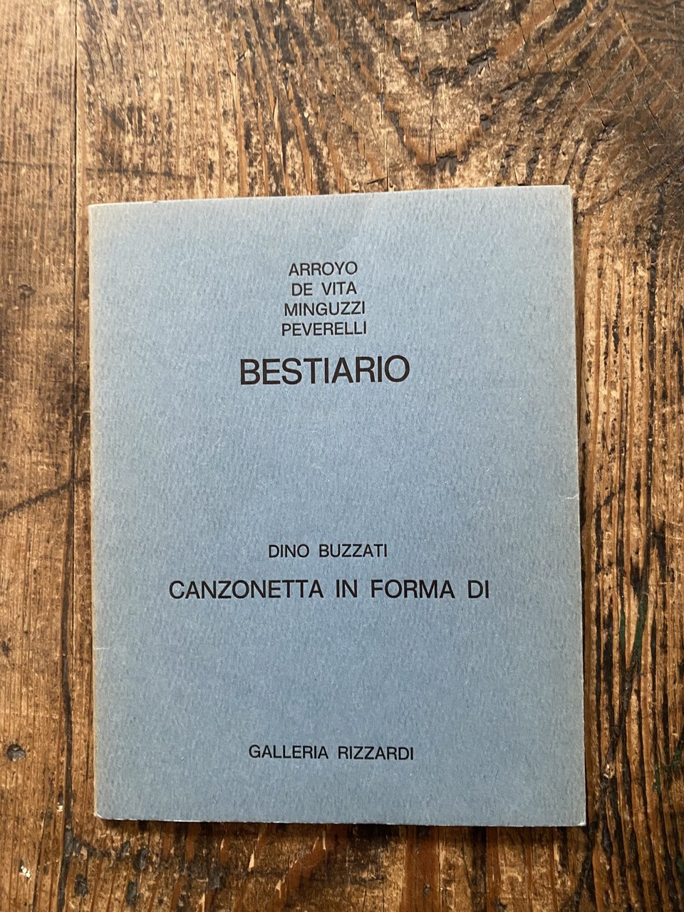 Bestiario Canzonetta in forma di